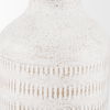 Tisha Small White with Terracotta Distressing Metal Vase thumbnail 7