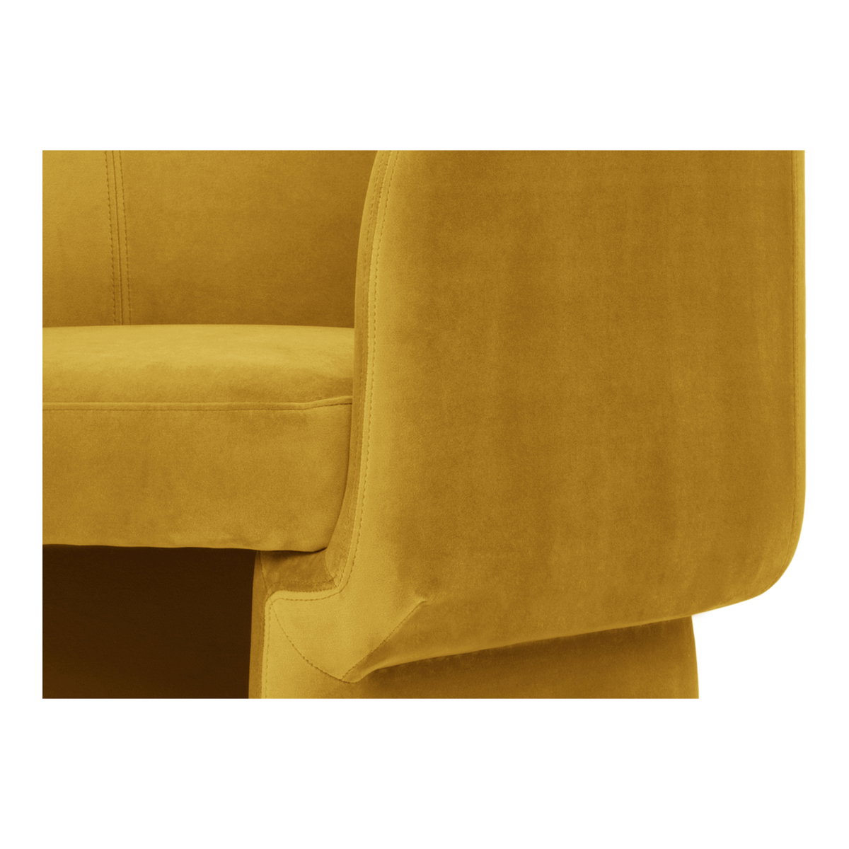Franco Chair Mustard, Accent Chair by Moe's Home, 27.5" width x 27.5" height x 28" depth View 6