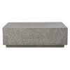 Hesston Outdoor Concrete Coffee Table, Outdoor Table by Uttermost, 4' width x 1'3" height x 2'8" depth thumbnail 1