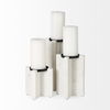 Sophia 5.5'L x 3.5'W x 10.5'H Marble Candle Holder Large thumbnail 4