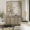 Golden Raindrops Modern Abstract Art, Painting by Uttermost, 62" width x 62" height x 1.5" depth thumbnail 2