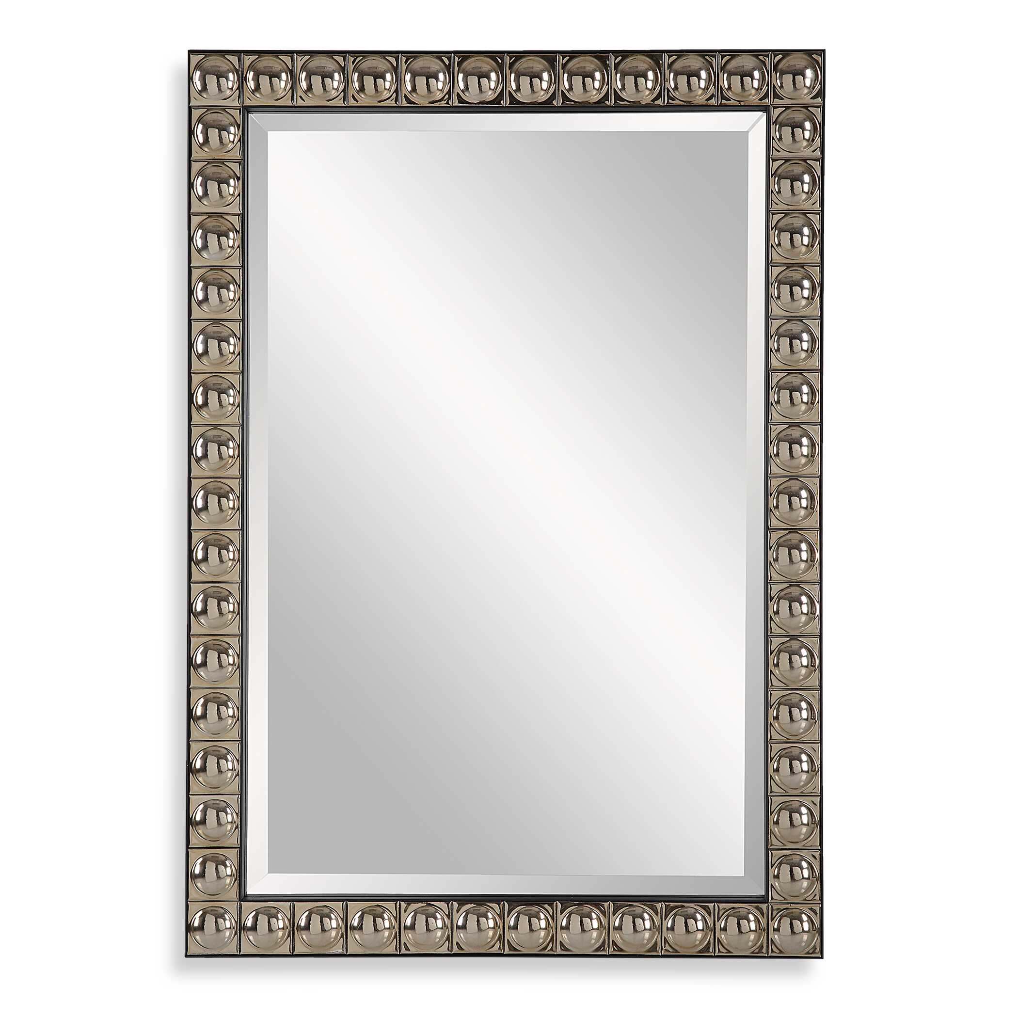 Silvio Tiled Vanity Mirror, by Uttermost, 23.12" width x 32.75" height x 1.62" depth View 1