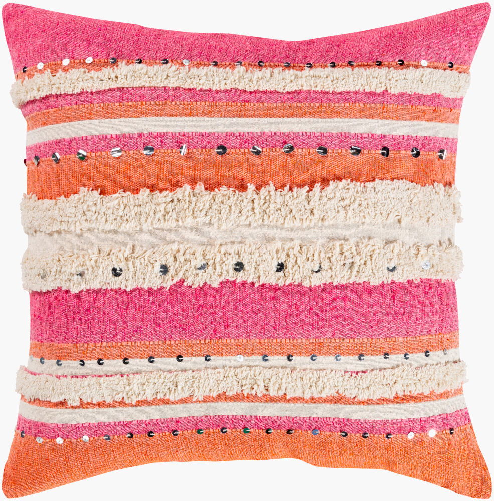Temara Accent Pillow, Decorative Pillow by Surya, 18" length x 18" width