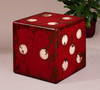 Dice Red Accent Table, Side & End Table by Uttermost, 18.75" width x 18.75" height x 18.75" depth thumbnail 2