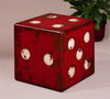 Dice Red Accent Table, Side & End Table by Uttermost, 18.75" width x 18.75" height x 18.75" depth thumbnail 2