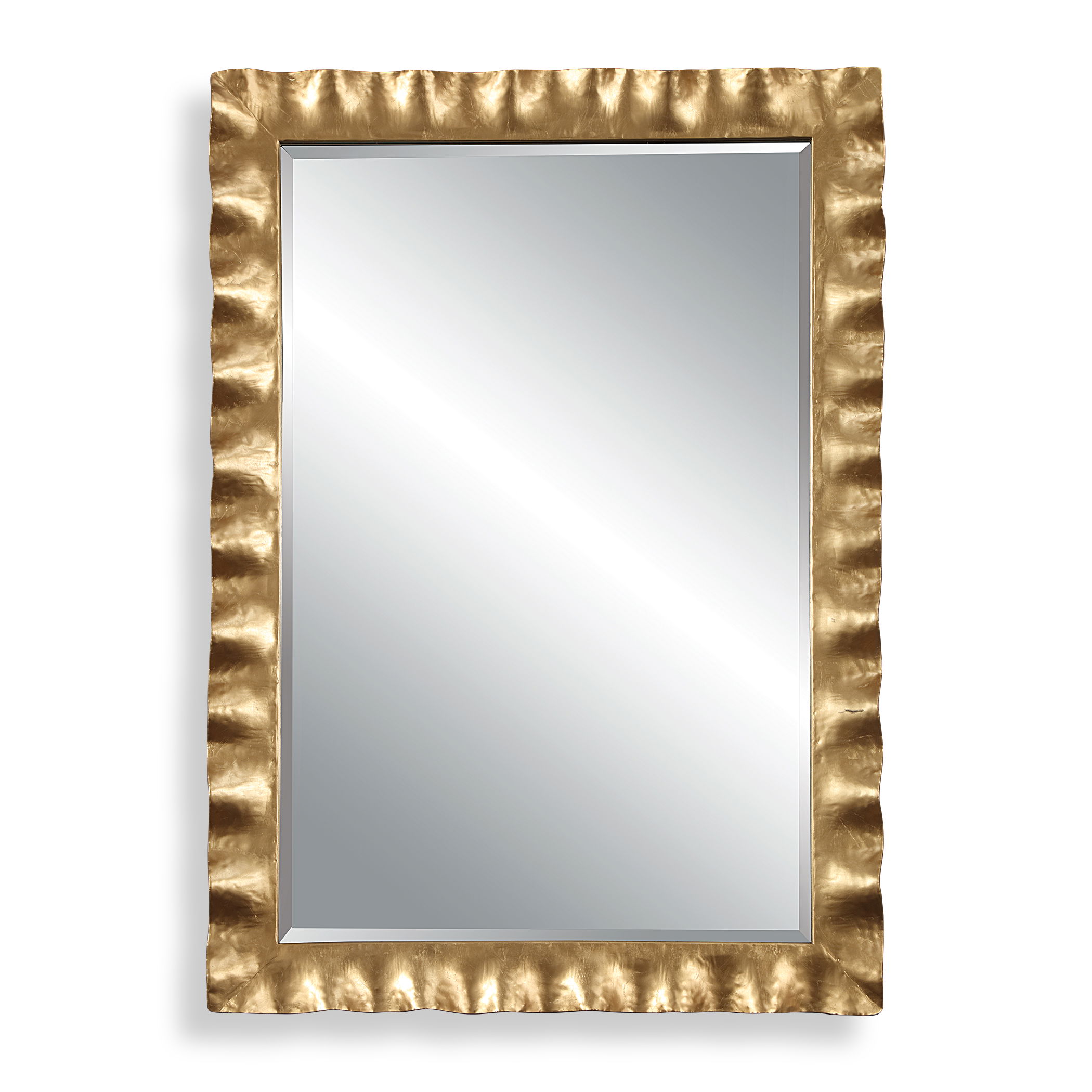 Haya Scalloped Gold Mirror large image 