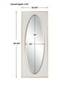 Danbury White Mirror, by Uttermost, 32.12" width x 80.12" height x 1.12" depth thumbnail 3