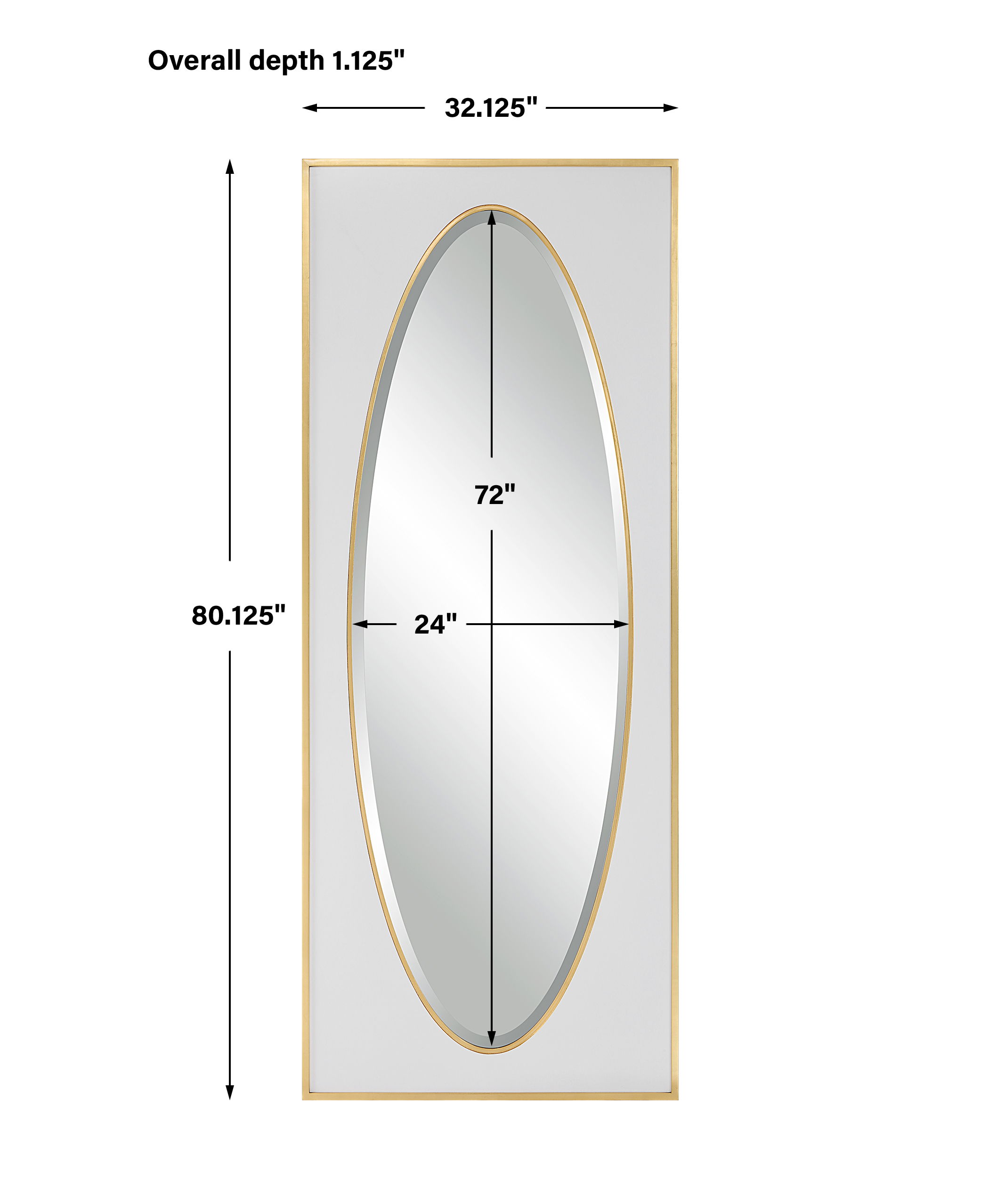 Danbury White Mirror large image 