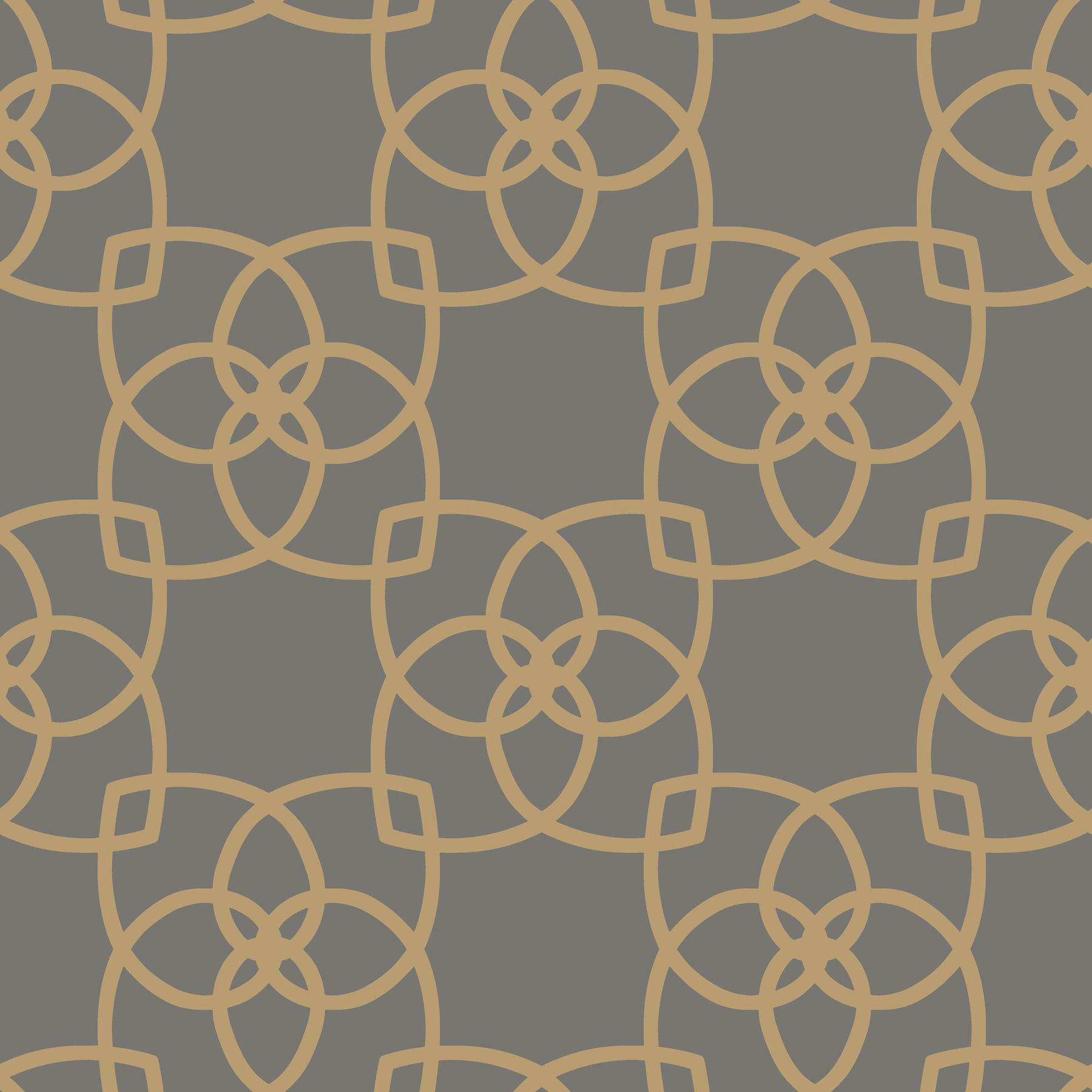 Serendipity Grey & Gold Metallic Wallpaper large image 