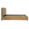 Agi Bed King Camel, by Dovetail, 88" width x 43" height x 89" depth thumbnail 3