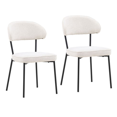 Mira Dining Chair Set of 2 Cream