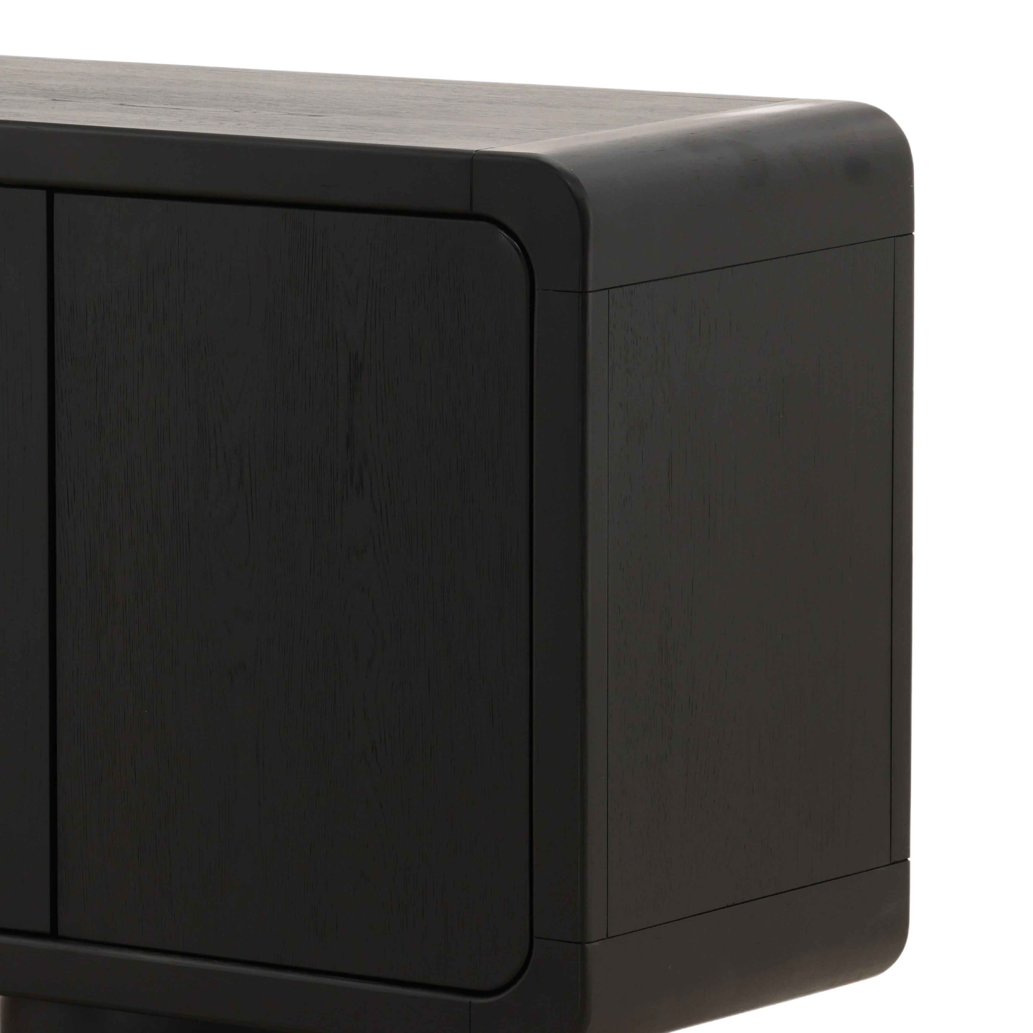 Capella Sideboard Black, Sideboards & Buffet by Dovetail, 108" width x 32" height x 18.1" depth View 6