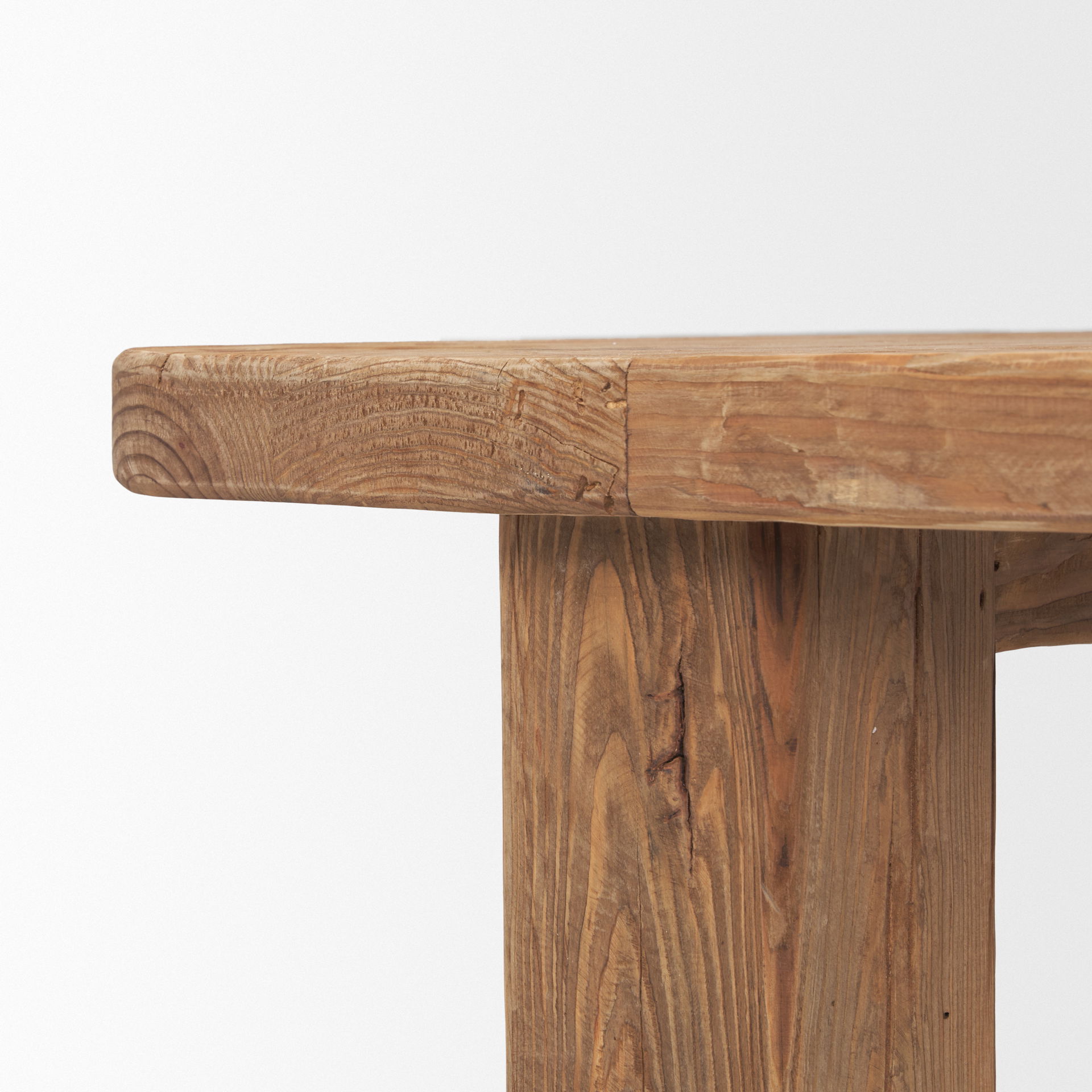 Stetson 84' Rectangular Natural Brown Wood Dining Table large image 