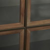 Pandora Dark Brass Metal with Red Wood 2 Door Accent Cabinet, Cabinets & Chest by Mercana, 36.81" length x 16.34" width x 29.92" height thumbnail 11