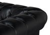 Castered Chesterfield Sofa,Onyx Black, Sofas & Sectional by Sarreid, 89" length x 38" width x 32" height thumbnail 8