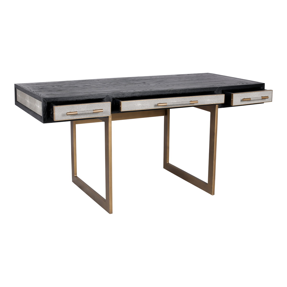 Mako Desk Grey, by Moe's Home, 63" width x 30" height x 27.5" depth View 3