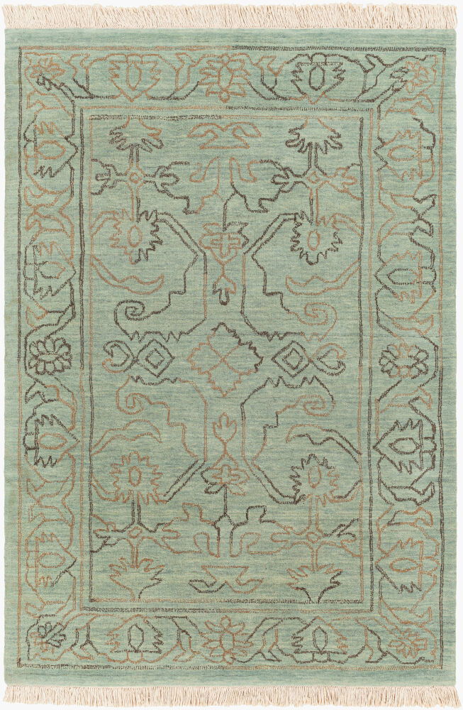 Wilmington Handmade Rug, by Surya, 6' length x 4' width