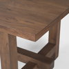 Suke 84'L x 42'W Rectangular Trestle Dining Table | Med Brown Wood | Seats 8, by Mercana, 84" length x 42" width x 30" height thumbnail 8