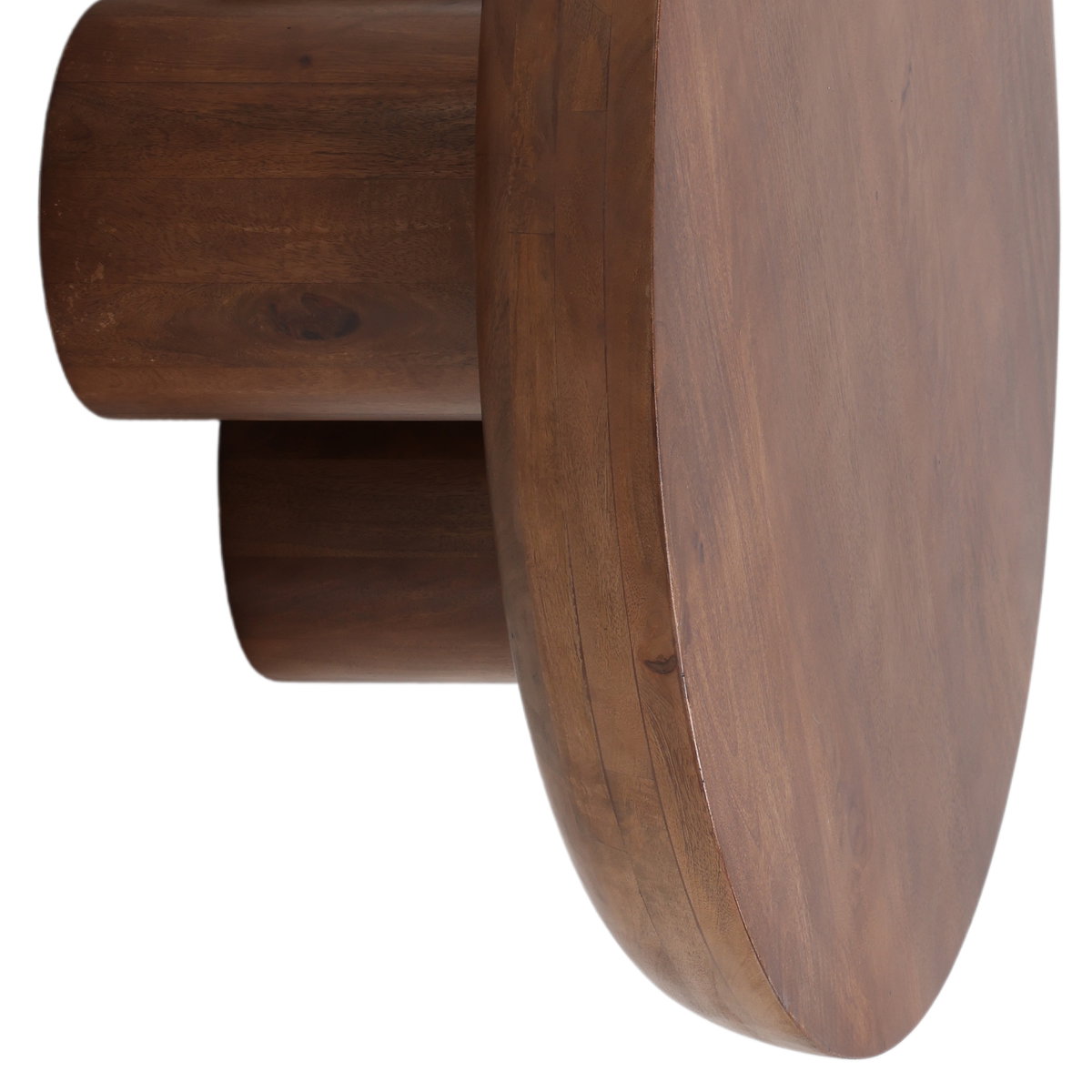 Bruce Coffee Table Brown, by Dovetail, 40" width x 16" height x 40" depth View 2