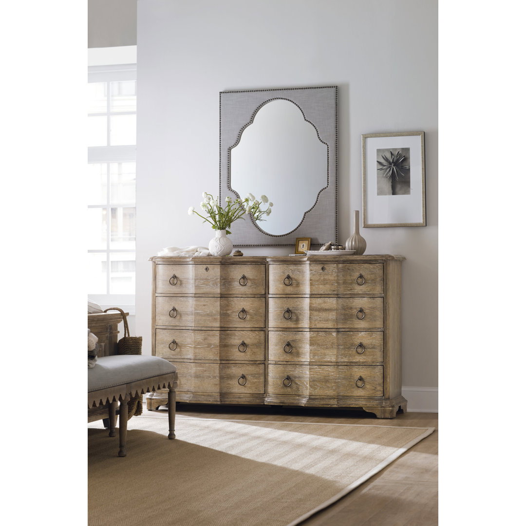 Boheme 8 - Drawer Dresser, by Hooker Furniture, 68.75" width x 42.25" height x 20" depth View 6