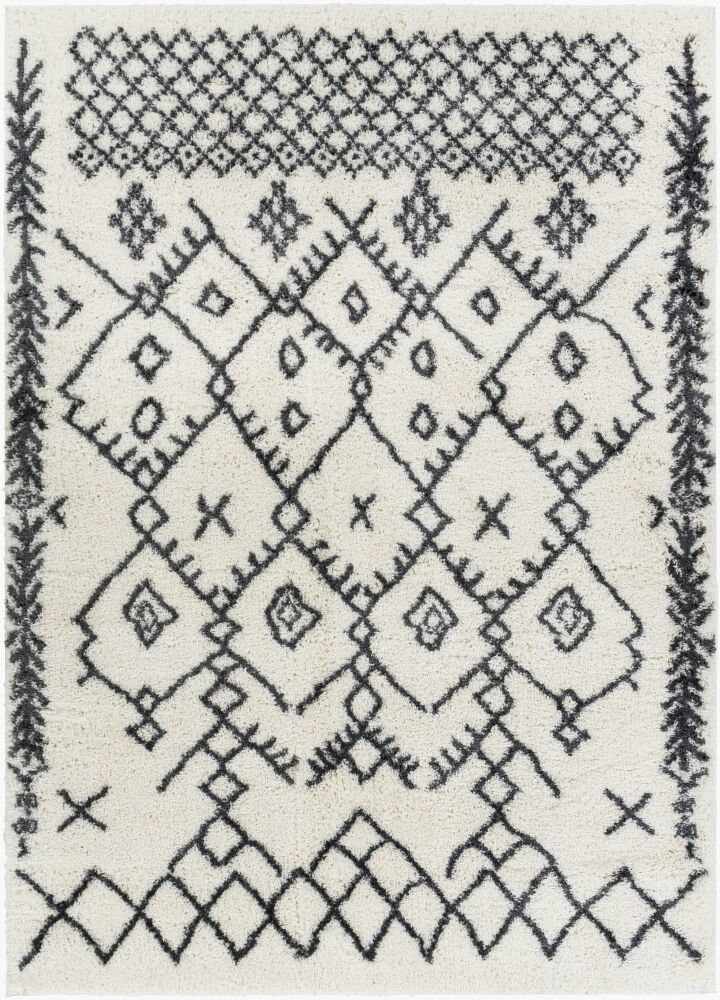 Aliyah Shag Machine Woven Rug, by Surya, 6'11.86" length x 5'2.99" width