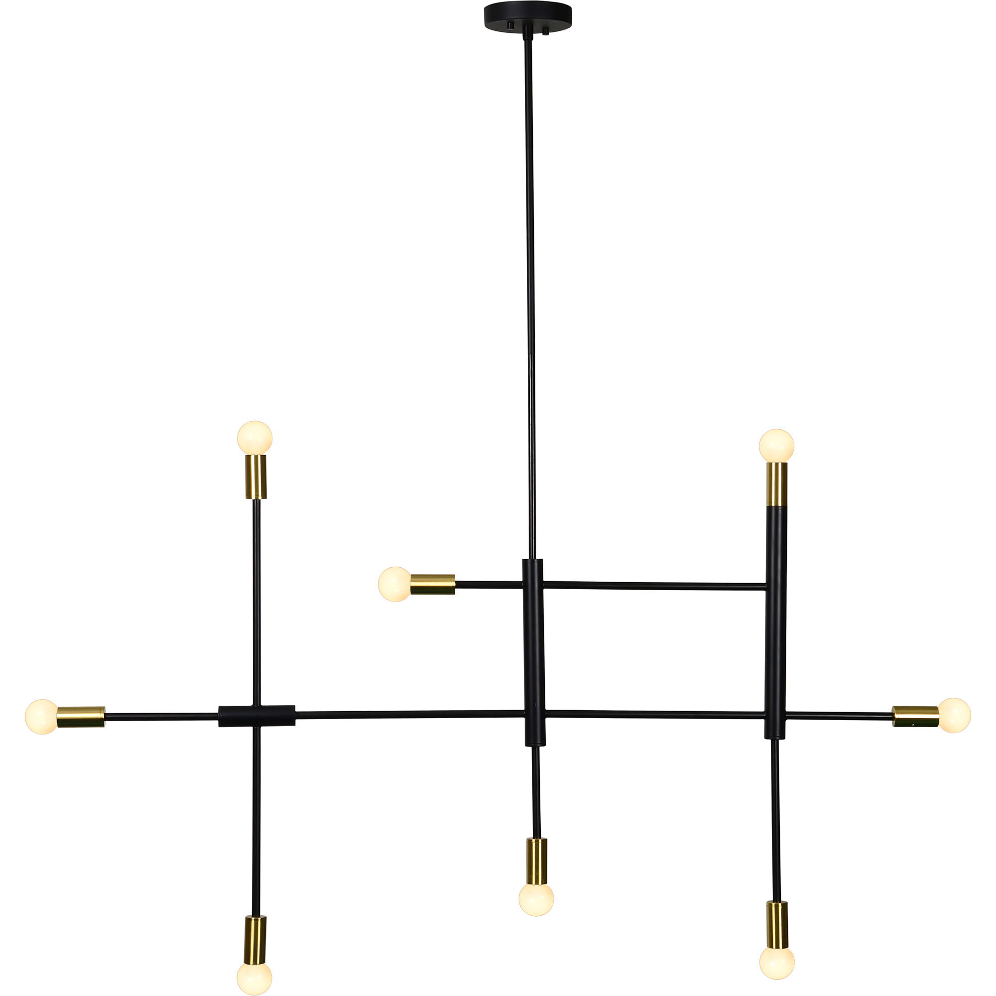 Reegler Ceiling Fixture, Chandelier by Renwil, 33" height x 1.25" depth View 3