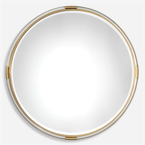 Mackai Round Gold Mirror