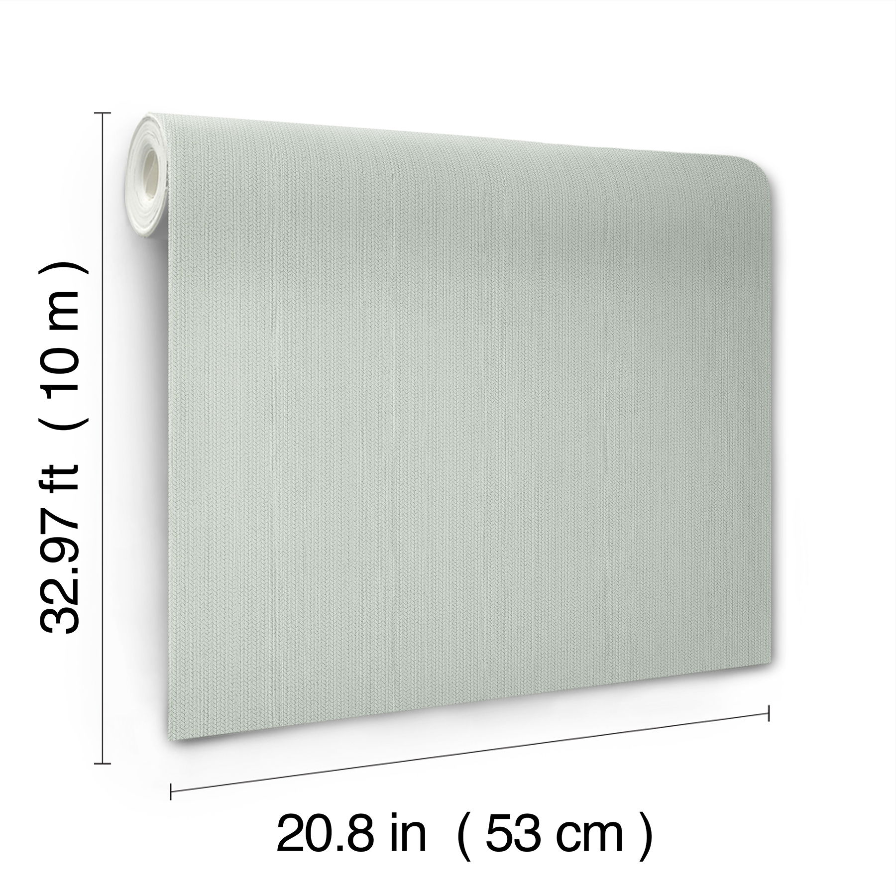 Dutch Braid Sage Wallpaper, by York Wall, 33' length x 1'8.9" width x 0.02" depth View 5
