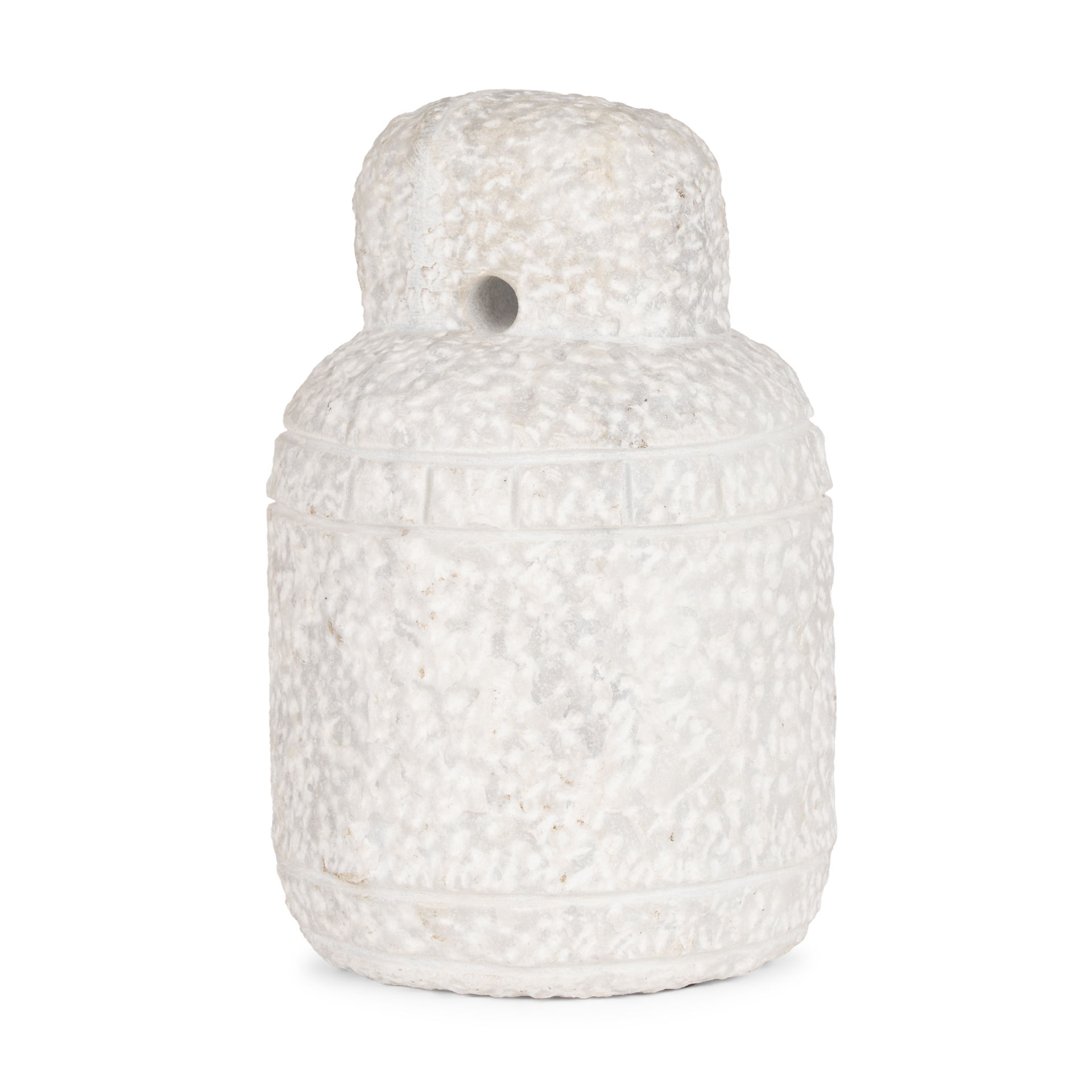 Irina Large White Marble Door Stopper, Decorative Object by Mercana, 6.5" length x 6.5" width x 10" height View 1