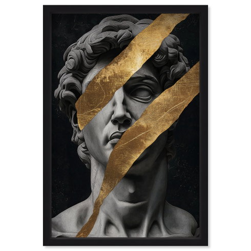 Statue Statues I - With Hand-Applied Gold Leaf (Gold Leaf)