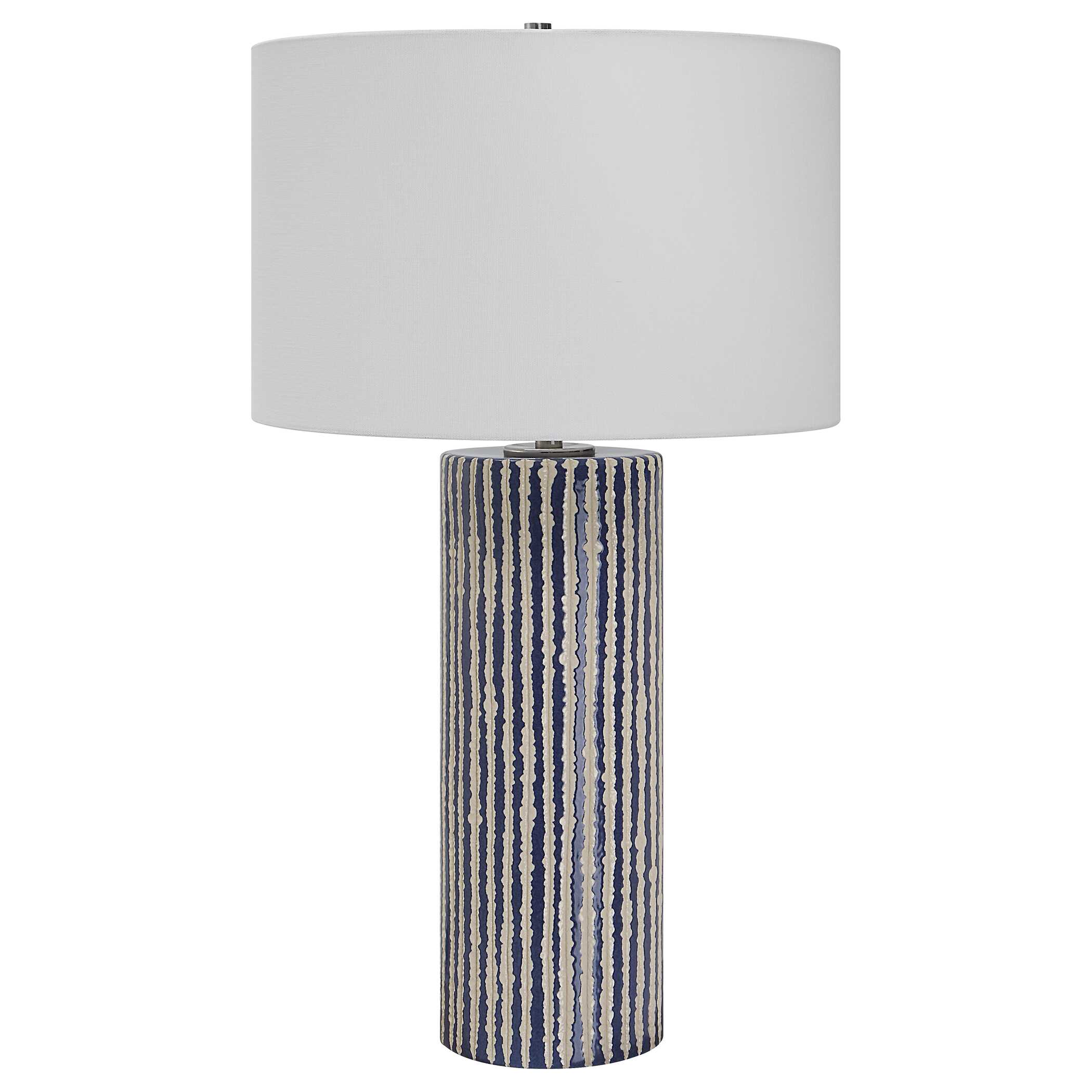 Havana Blue Table Lamp, by Uttermost, 16" width x 27.5" height x 16" depth View 5