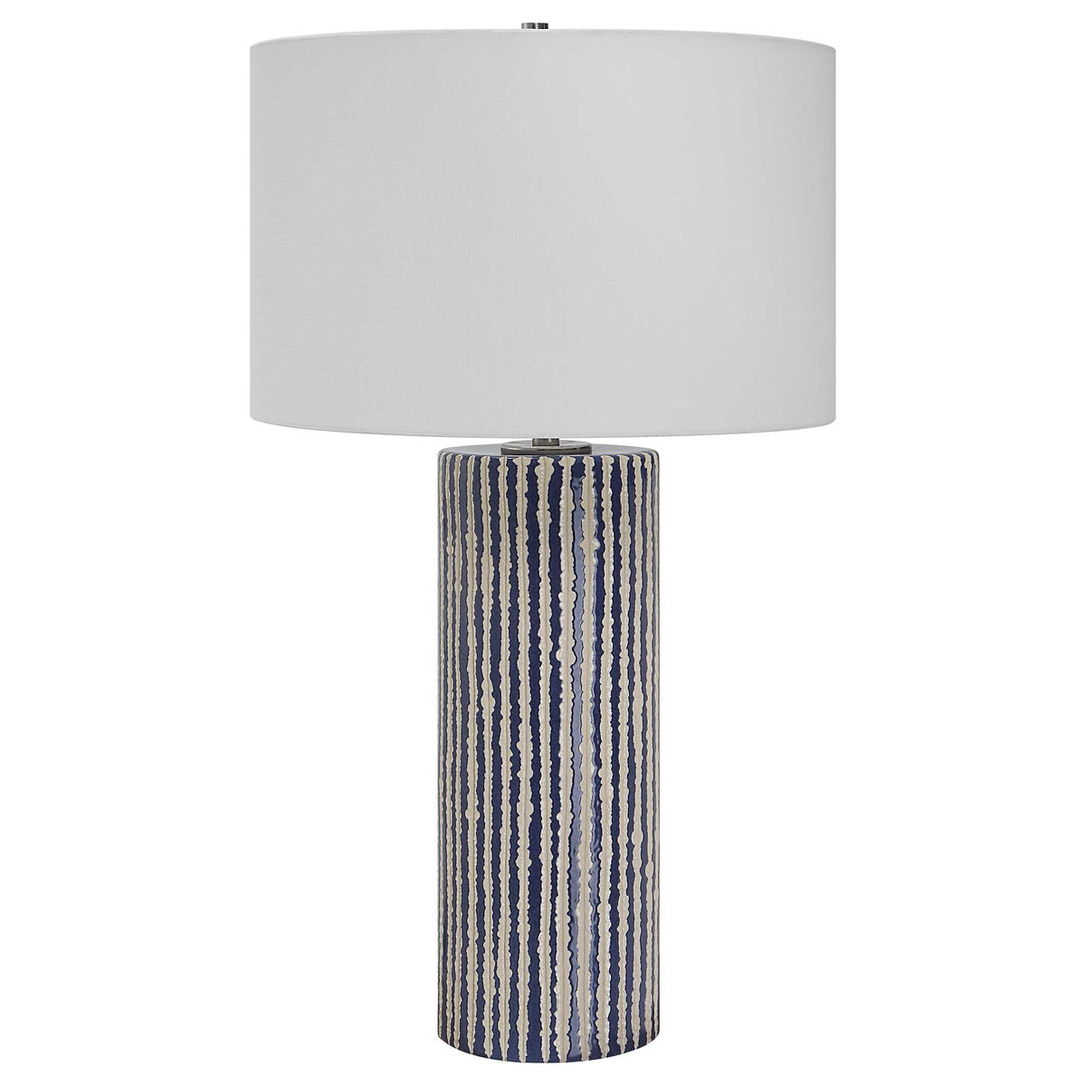 Havana Blue Table Lamp, by Uttermost, 16" width x 27.5" height x 16" depth View 5