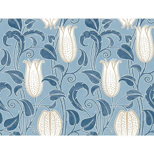 Canterbury Bells Blue Wallpaper large image 