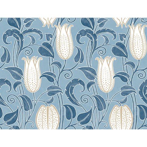 Canterbury Bells Blue Wallpaper