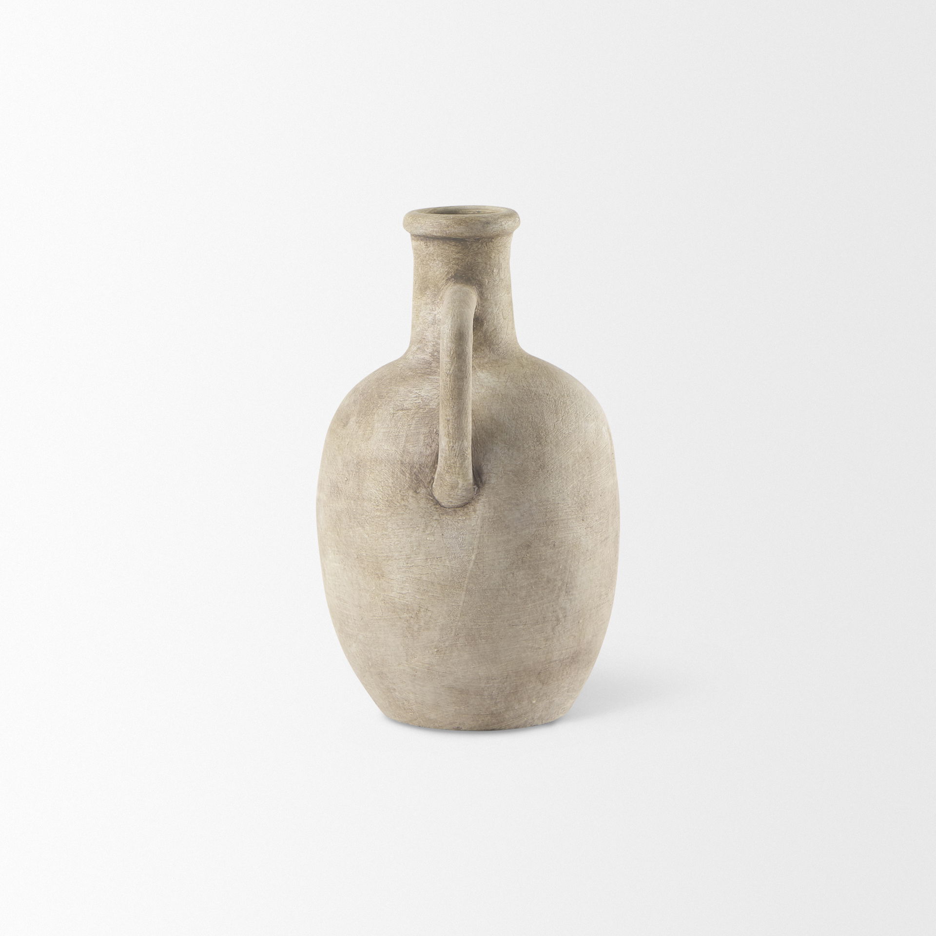 Zenni   Warm Beige Ceramic Vase large image 