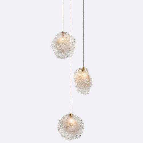 Online Designer Hallway/Entry Crystal Shell CS3 LED Multi-Light Pendant