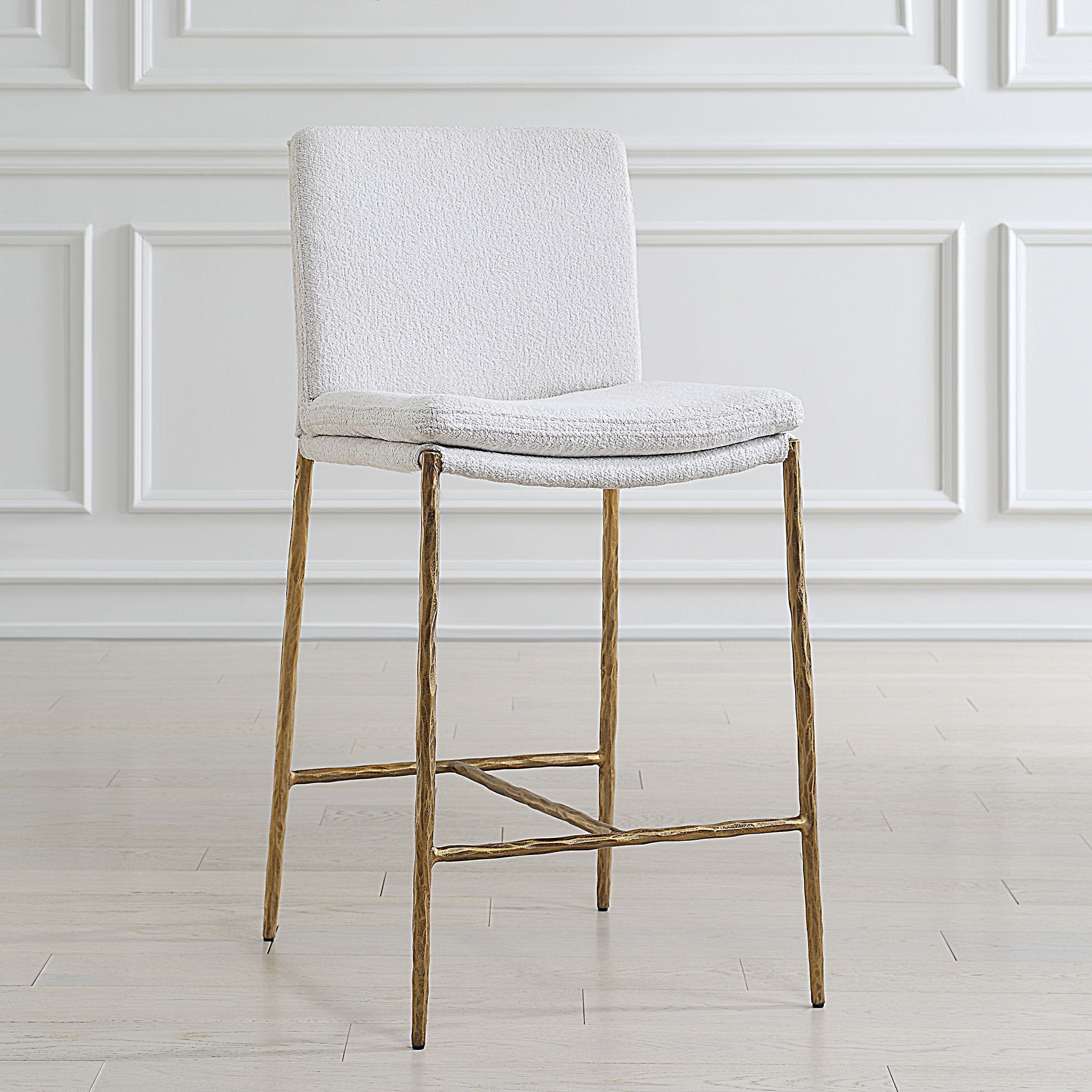 Ascend White Counter Stool large image 