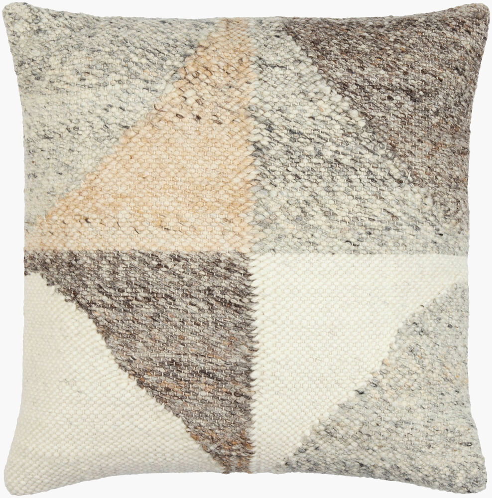 Deccan Traps Accent Pillow Down, Decorative Pillow by Surya, 18" length x 18" width
