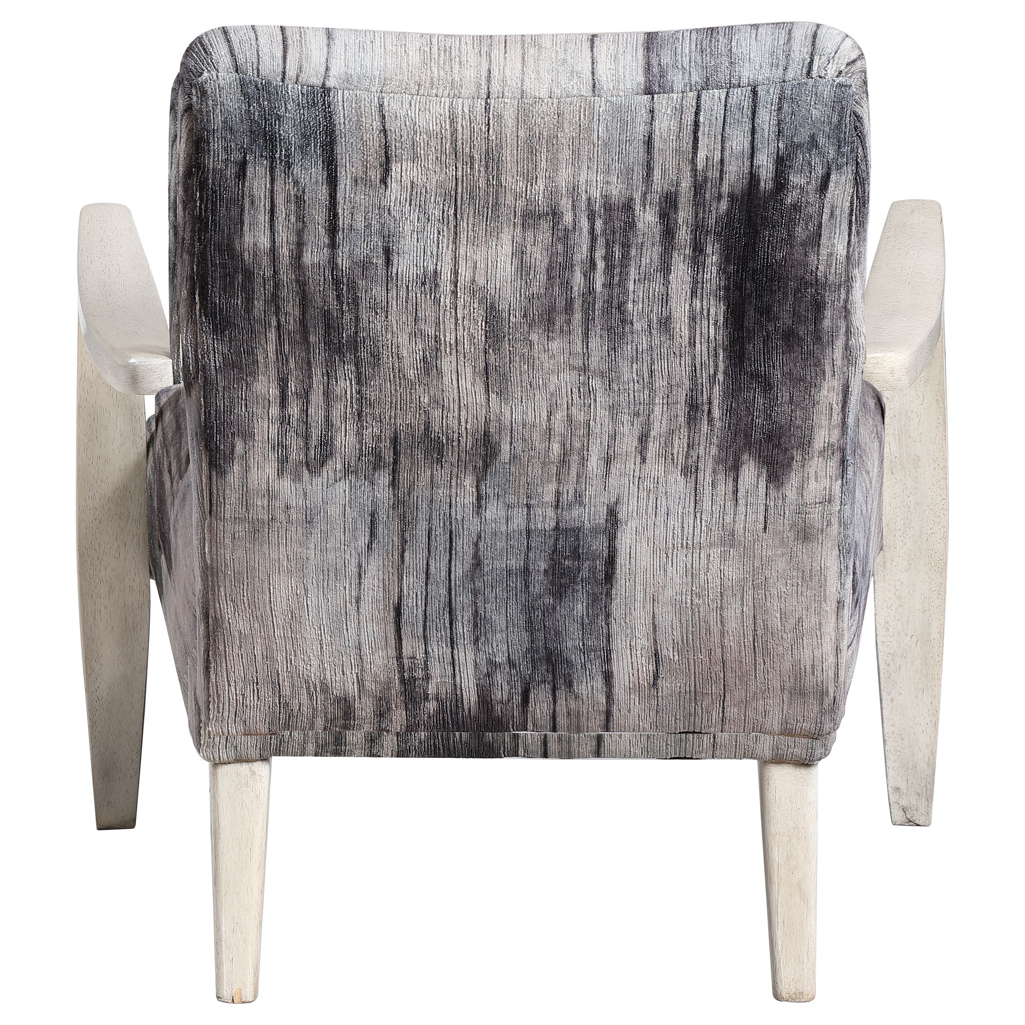 Watercolor Gray Chenille Accent Chair large image 