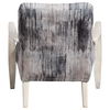 Watercolor Gray Chenille Accent Chair thumbnail 6