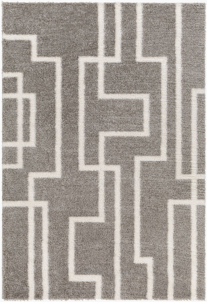 Cloudy Shag Machine Woven Rug, by Surya, 1'3.75" length x 1'3.75" width