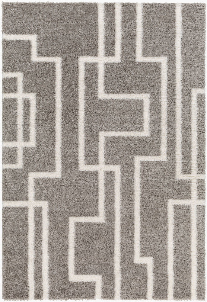 Cloudy Shag Machine Woven Rug, by Surya, 1'3.75" length x 1'3.75" width