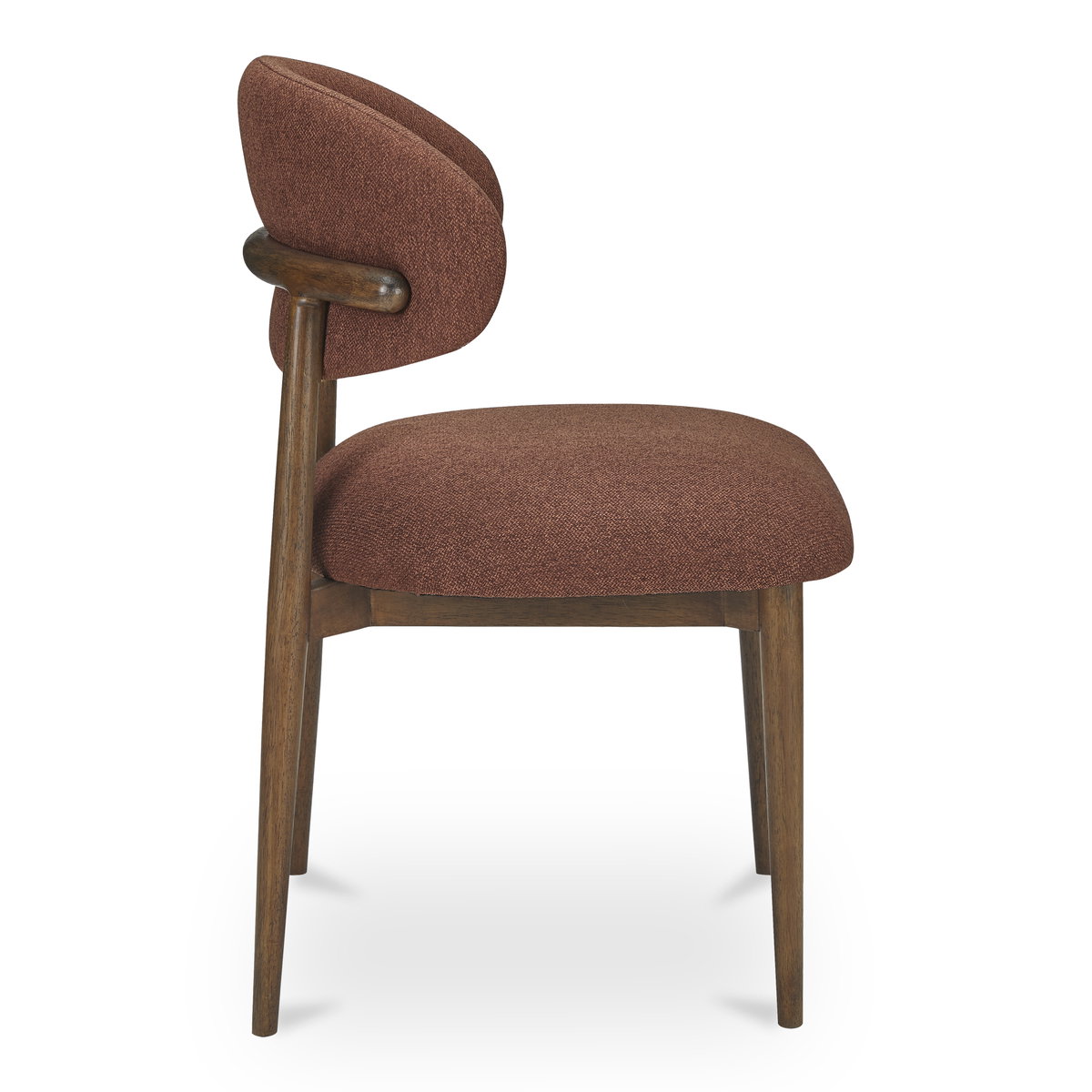 Ellie Dining Chair Rust, by Moe's Home, 20.75" width x 32" height x 20.5" depth View 3
