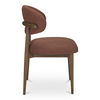 Ellie Dining Chair Rust, by Moe's Home, 20.75" width x 32" height x 20.5" depth thumbnail 3