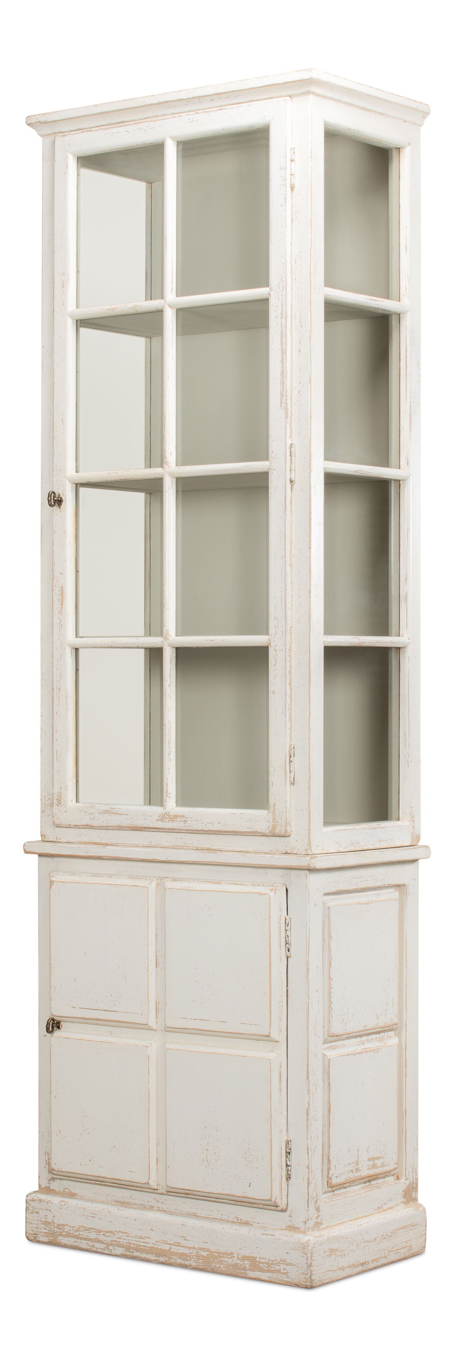 Tower Bookcase, by Sarreid, 1'4" length x 2'5" width x 7'7" height View 1