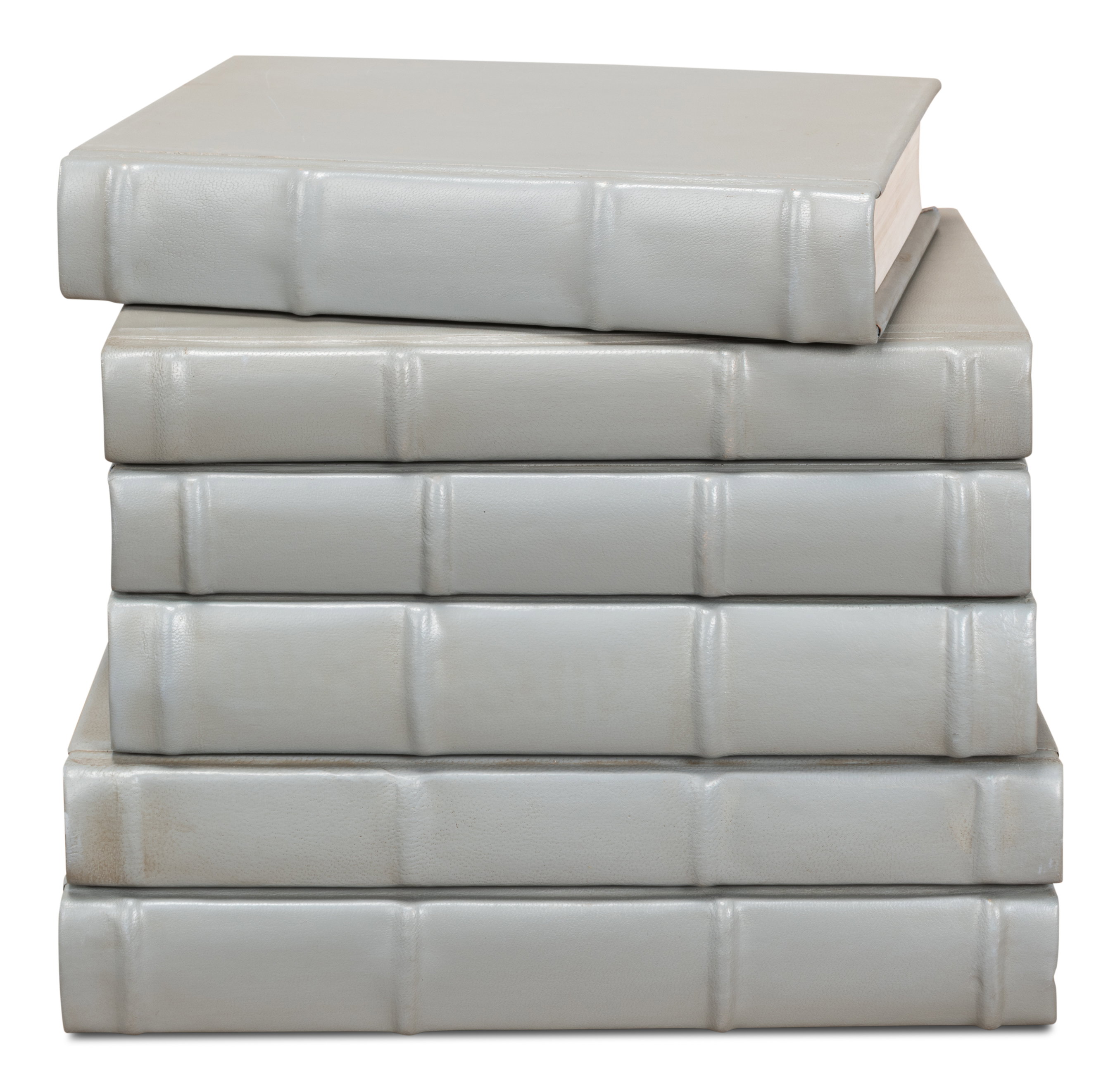 Books, Set Of 12, Antique Grey, Decor by Sarreid, 7" length x 1" width x 5" height View 2