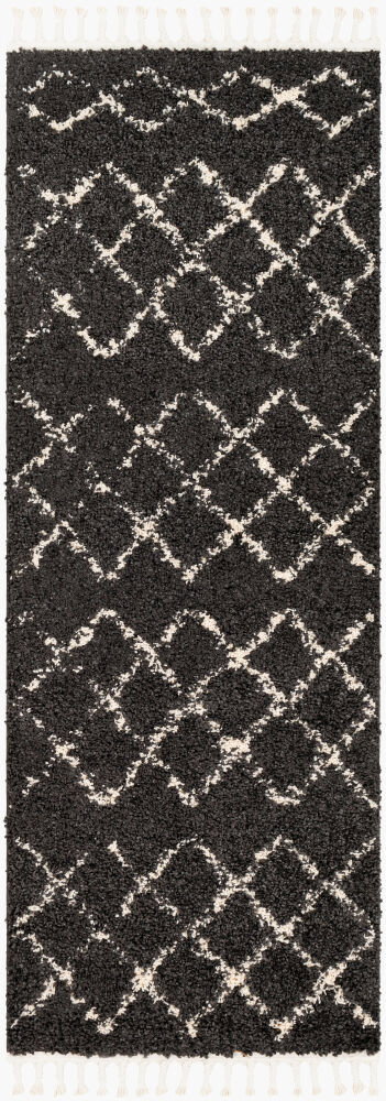 Berber Shag Machine Woven Rug, by Surya, 7'3" length x 2'7" width