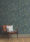 Woodland Navy Peel & Stick Wallpaper thumbnail 1