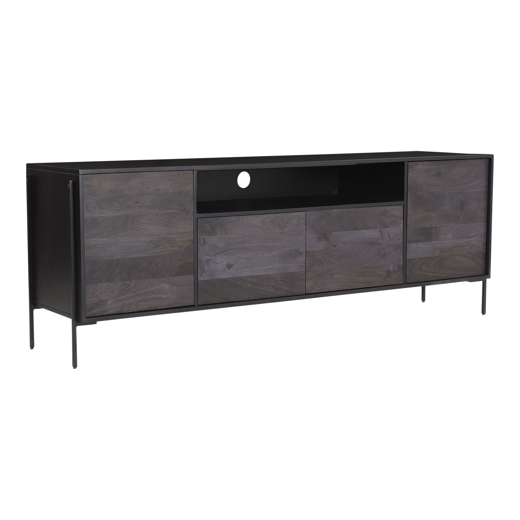 Tobin Entertainment Unit Charcoal Grey large image 