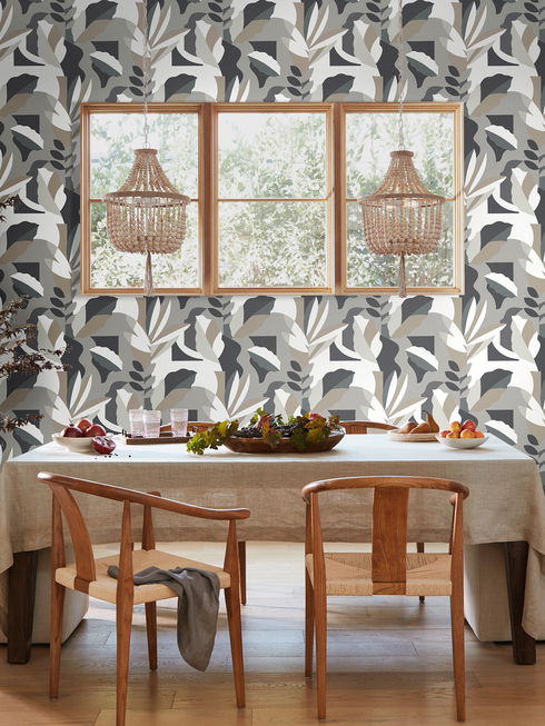 Papier Colle Black & White Wallpaper
